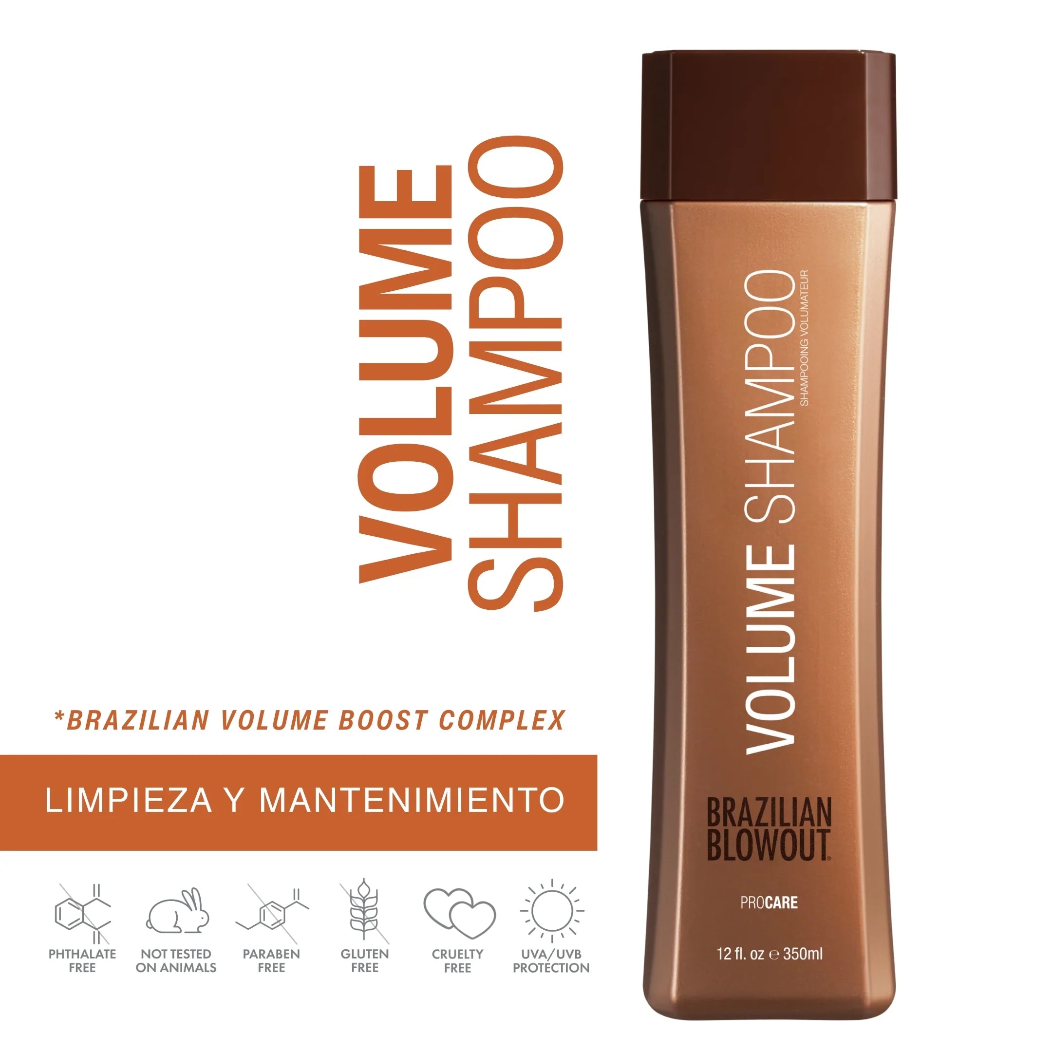 Shampoo de Volumen Antifrizz 350 ml